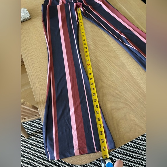Asos| Vertical Striped Wide Leg Flare Pants, 70’s Boho Style—Size 2•Bell Bottoms - Picture 11 of 13